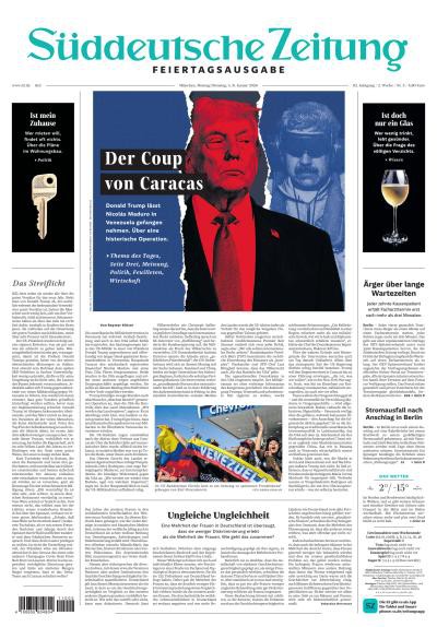 couverture de : Suddeutsche Zeitung Deutschland-Ausgabe