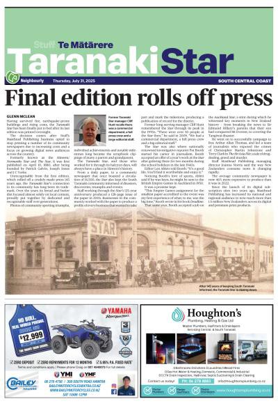 couverture de : South Taranaki Star