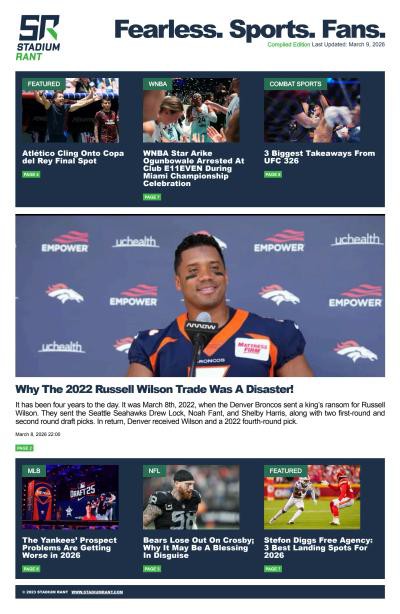 couverture de : Stadium Rant