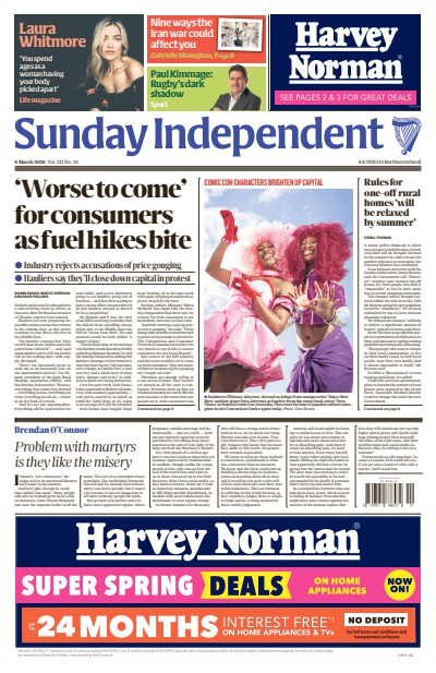 couverture de : Sunday Independent (Ireland)