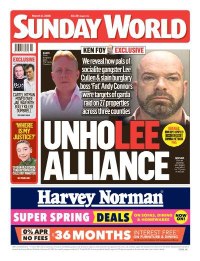 couverture de : Sunday World (Ireland)