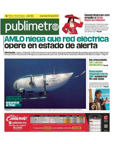couverture de : Publimetro Monterrey