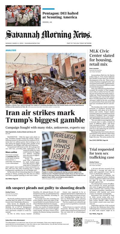 couverture de : Savannah Morning News